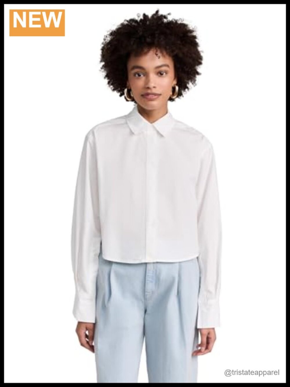 SIMKHAI Renata Blouse White Wrap Crop Top
